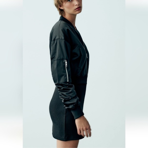 Zara mini bomber dress - Picture 3 of 8